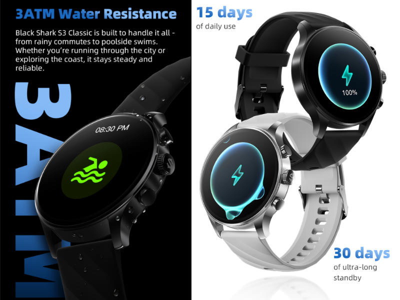 16-Day Battery Life & 3M Water Resistance