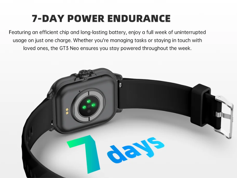 7-Day Battery Life & IP68 Resistance